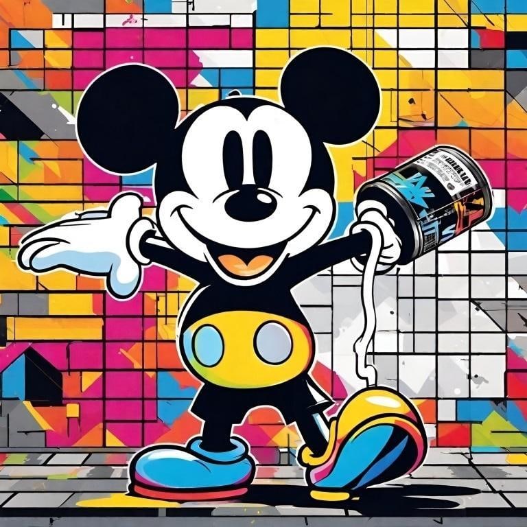 Steamboat Willie Burst Hand Signed by Charis: Hand Signed by Charis 1st Printing - Limited Edition of 300 Size: 14 x 18 Note that each print will be hand signed & numbered. The signature & number is not shown in