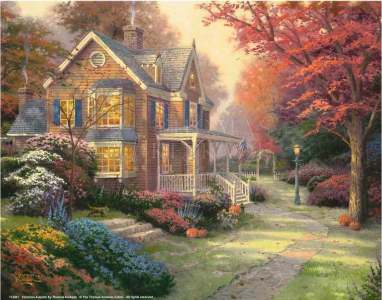Victrorian Autumn Art Print By Thomas Kinkade (1 of 2)