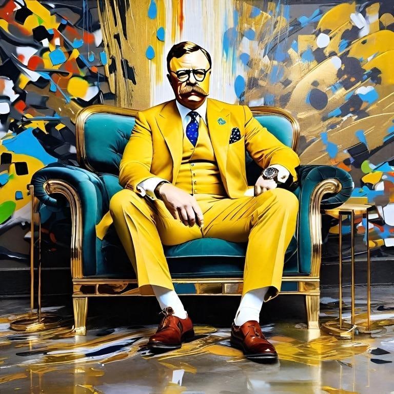 Teddy The Presidents President Signed by Charis (1 of 1)