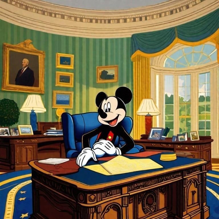 President Mouse Hand Signed by Charis (1 of 1)
