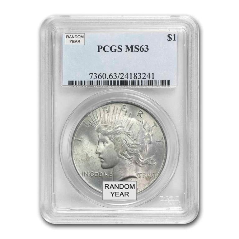 1921-35 MS63 PCGS Peace Silver Dollar (1 of 1)