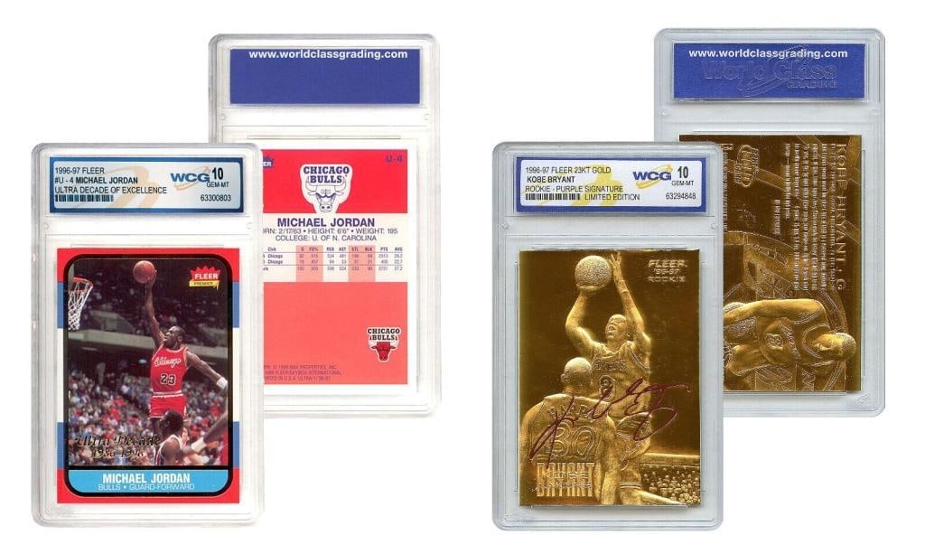 Gold Kobe Bryant & Michael Jordan Rookie Card Set (1 of 1)