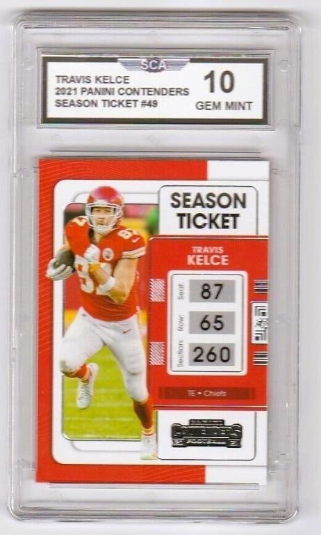 2021 Panini Contenders #49 Travis Kelce Card (1 of 1)