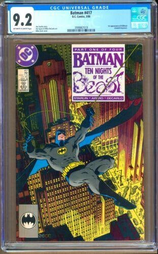 Vintage 1988 Batman #417 Comic Book (1 of 1)