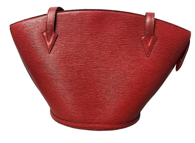 Louis Vuitton Red Epi Saint-Laurent Handbag (1 of 7)