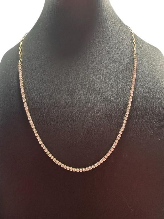 Stunning 1.00 ct Natural DIamond Tennis Necklace (1 of 4)