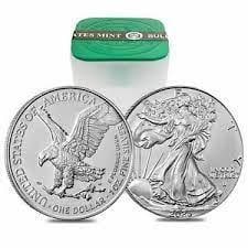 Roll (20) US Mint American Eagle Silver Dollar (1 of 1)