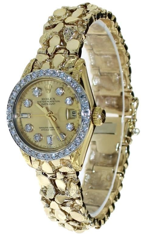 18kt Gold Rolex Oyster Perpetual 26 Lady President (1 of 3)