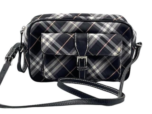 Burberry Black Plaid Shoulder Bag (1 of 4)