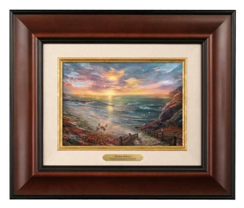 Beachside Gathering Framed Brushwork by Kinkade (1 of 1)