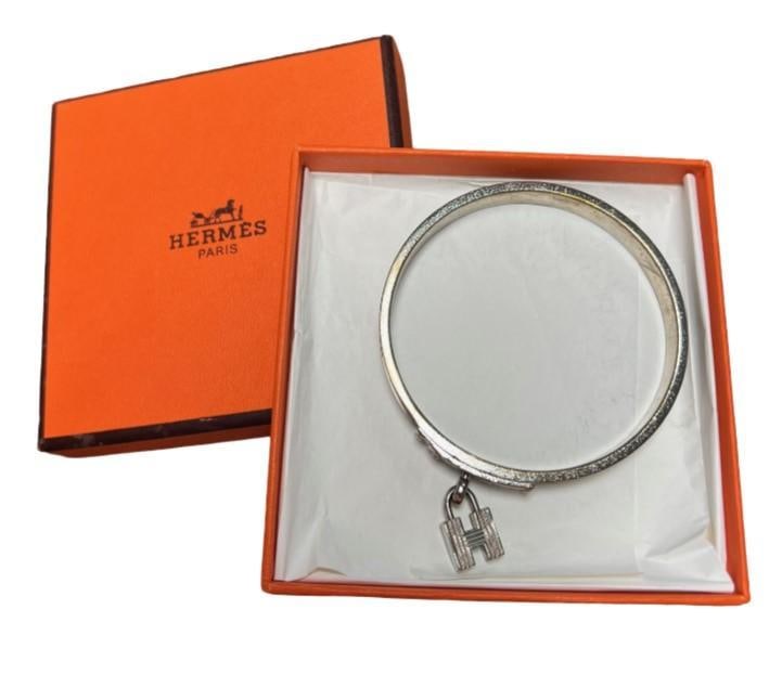Hermes H Lock Bangle Bracelet (1 of 2)