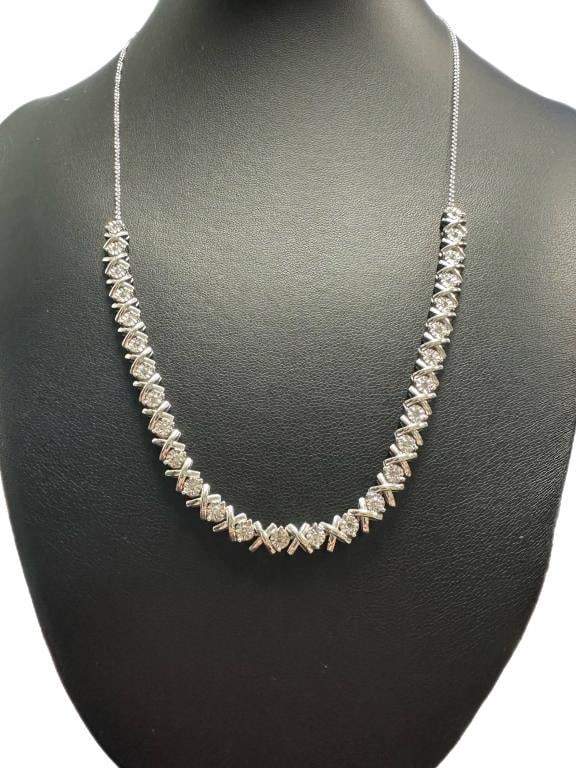 Stunning 1/2 ct 20" Diamond Evening Necklace (1 of 3)