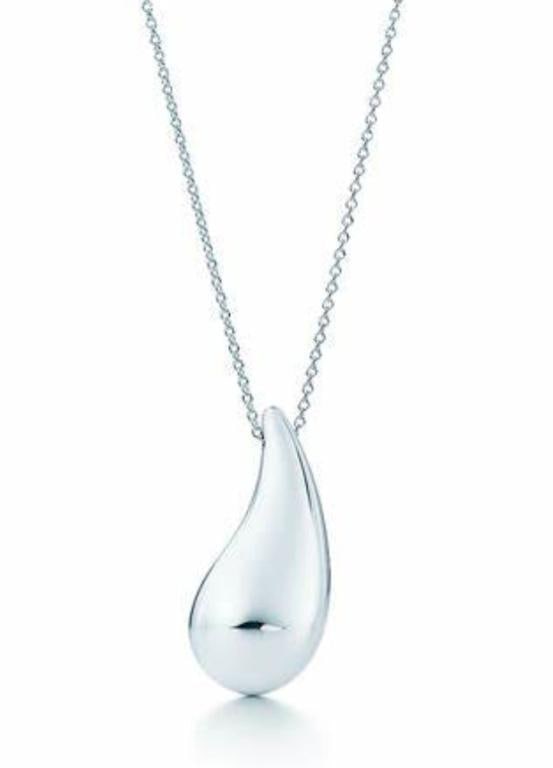 Tiffany & Co. Sterling Silver Teardrop Necklace (1 of 1)