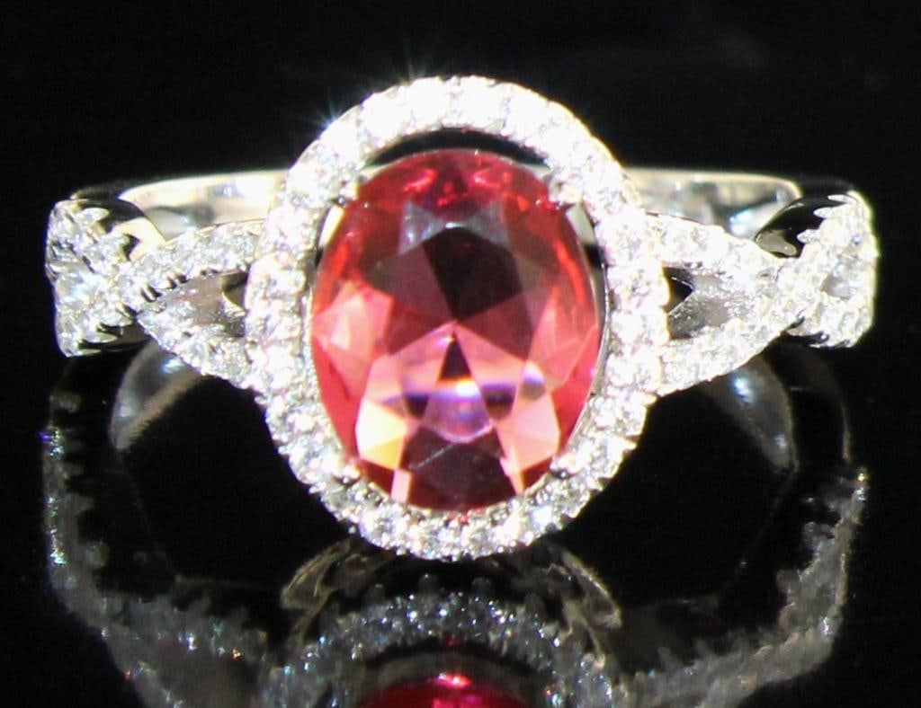 Oval 3.10 ct Ruby Designer Infinity Ring (1 of 1)