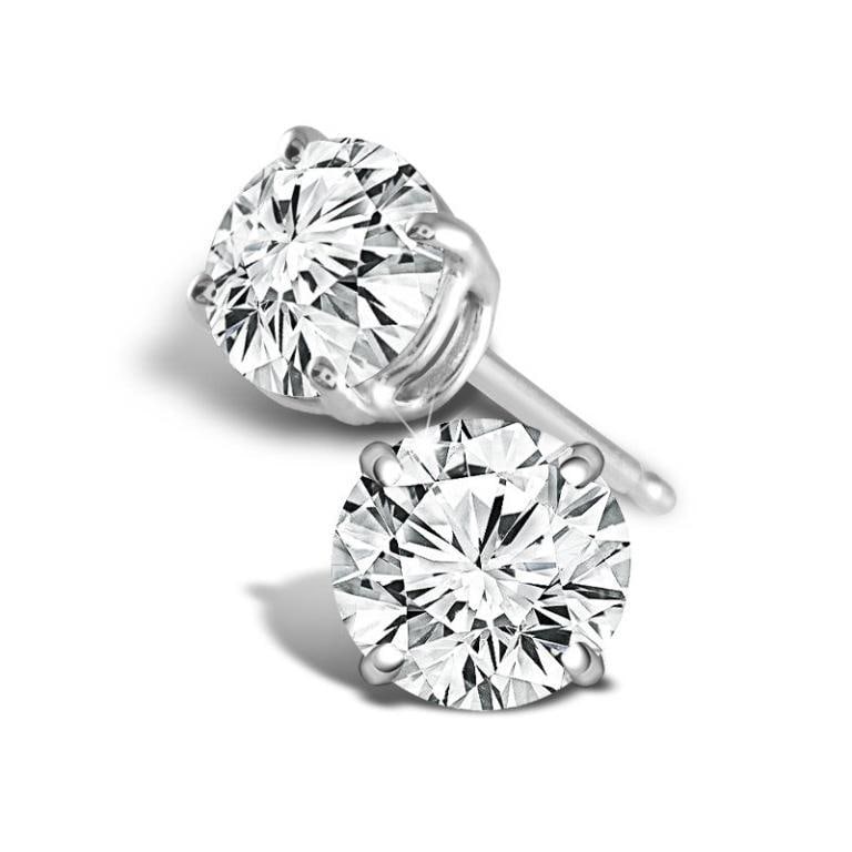 Brilliant 1/2 ct VS Lab Diamond Stud Earrings (1 of 3)