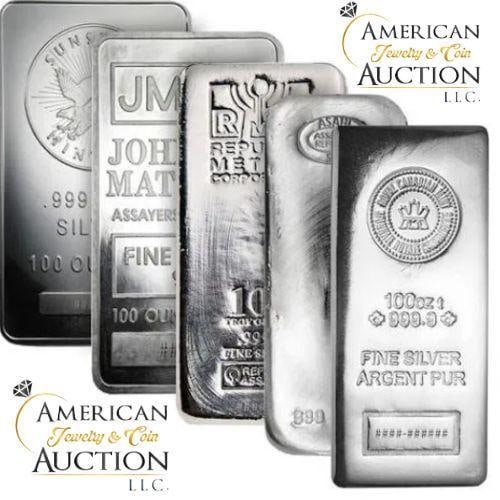 100 Ounce: .999 Fine Silver Bar (1 of 1)
