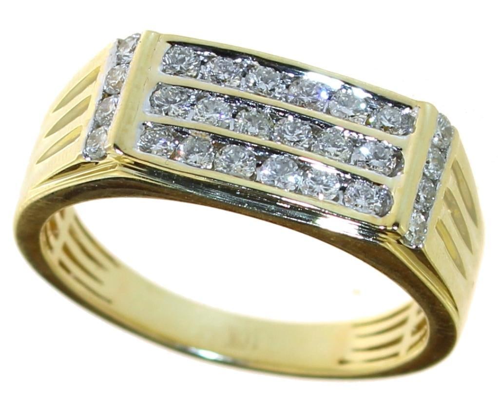10kt Gold Men's 1.00 ct Diamond Ring (1 of 4)
