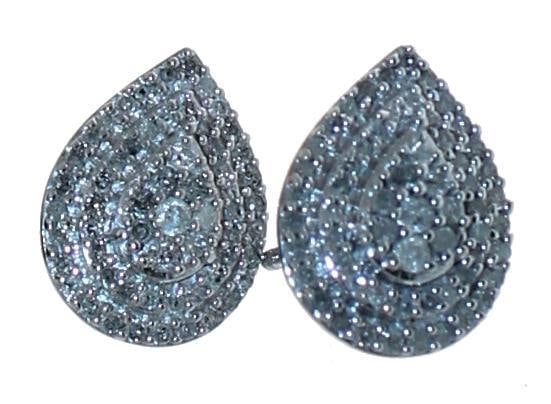 Pear Cut 1/2 ct Diamond Designer Earrings (1 of 1)