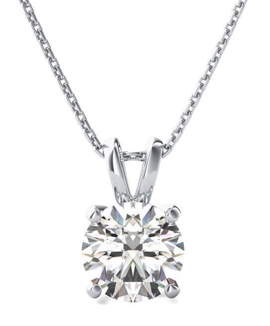 14kt Gold Brilliant 2.00+ ct Lab Diamond Pendant (1 of 3)