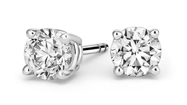 10kt Gold 3/4 ct Lab Diamond Stud Earrings (1 of 1)