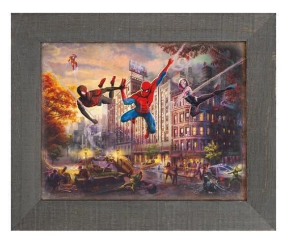 Spider-Man & Friends Framed Metal Print by Kinkade (1 of 1)
