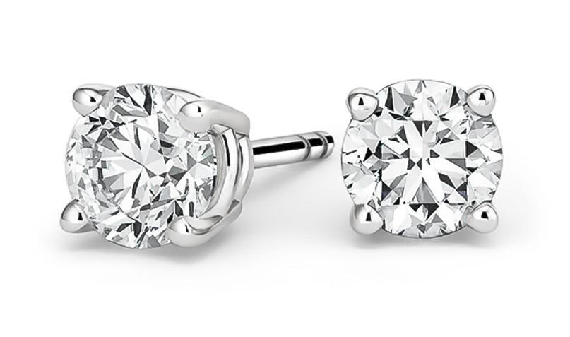 14k Gold Brilliant 1.00 ct Lab Diamond Earrings: PGL Digital Appraisal. Retail Replacement Value $4,785 (2) Lab Diamond Carat Weight: 1.00Cut Style: Round Color Grade: G/H Clarity Grade: SI1/SI2 Measurements: 4.70x4.7014kt Gold Mounting Gram Weight:
