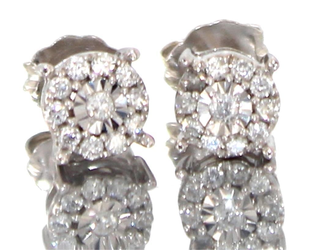 Natural 1/4 ct Brilliant Diamond Stud Earrings (1 of 1)
