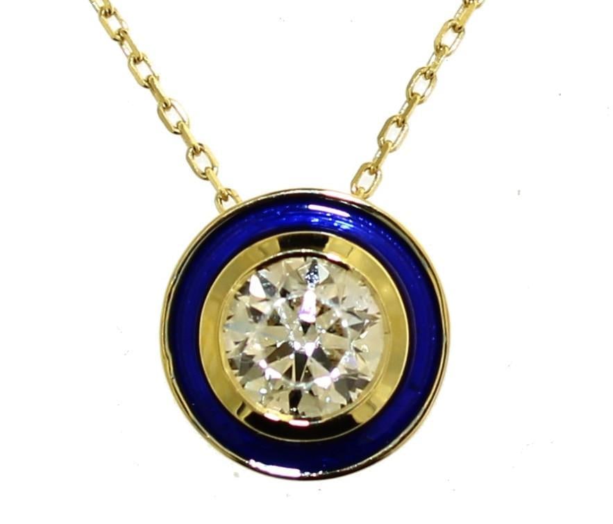 14kt Gold Brilliant 1.50 ct Lab Diamond Necklace (1 of 3)