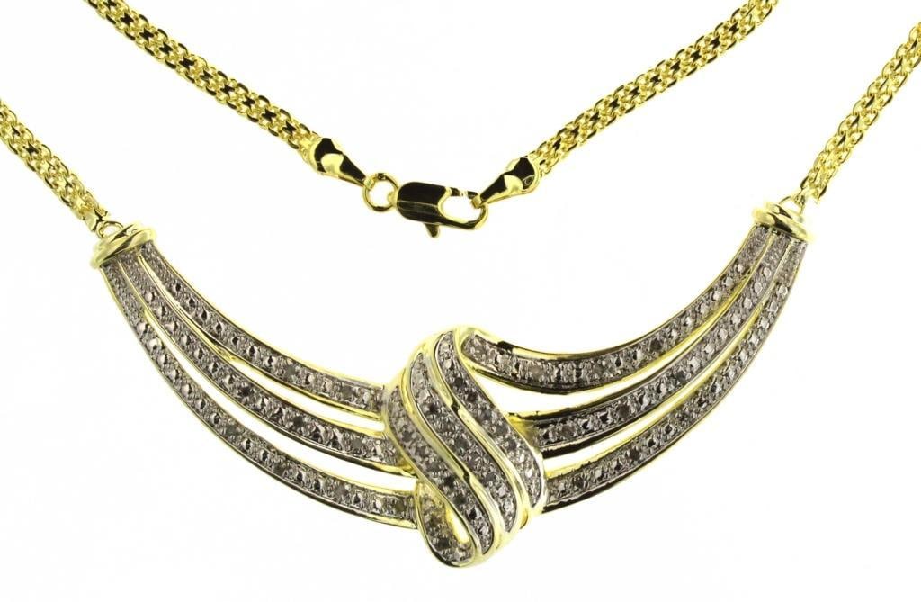 Elegant 1/2 ct Diamond Evening Necklace (1 of 4)