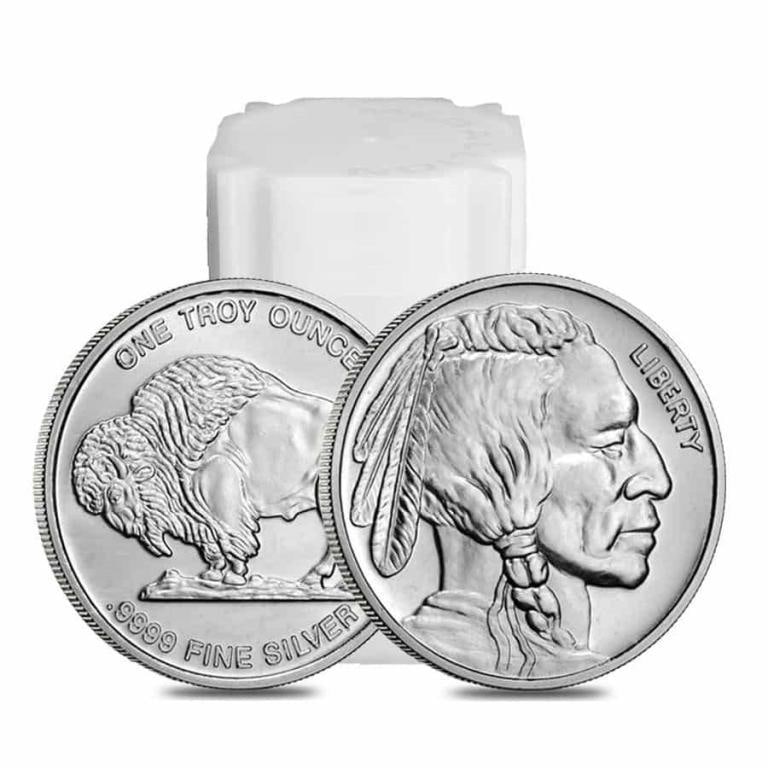 Roll of (20) 1 oz. Buffalo .999 Fine Silver Round (1 of 1)
