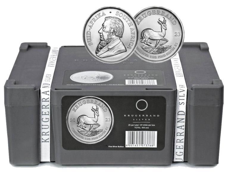 500 pc 1 oz. South Africa Krugerrand Silver Coin (1 of 1)