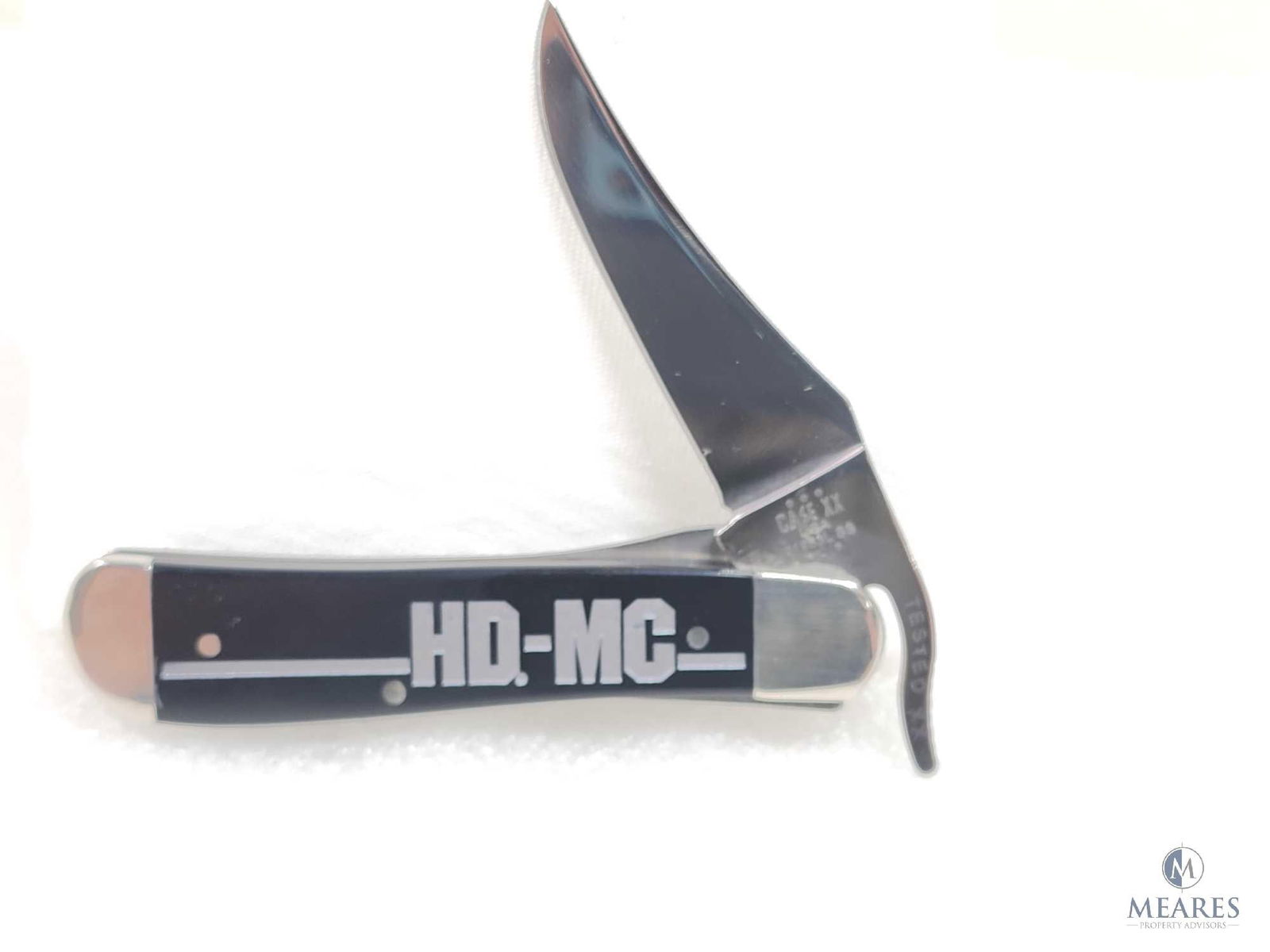 Case XX Harley Davidson Black Synthetic Smooth Russlock Knife (1 of 8)