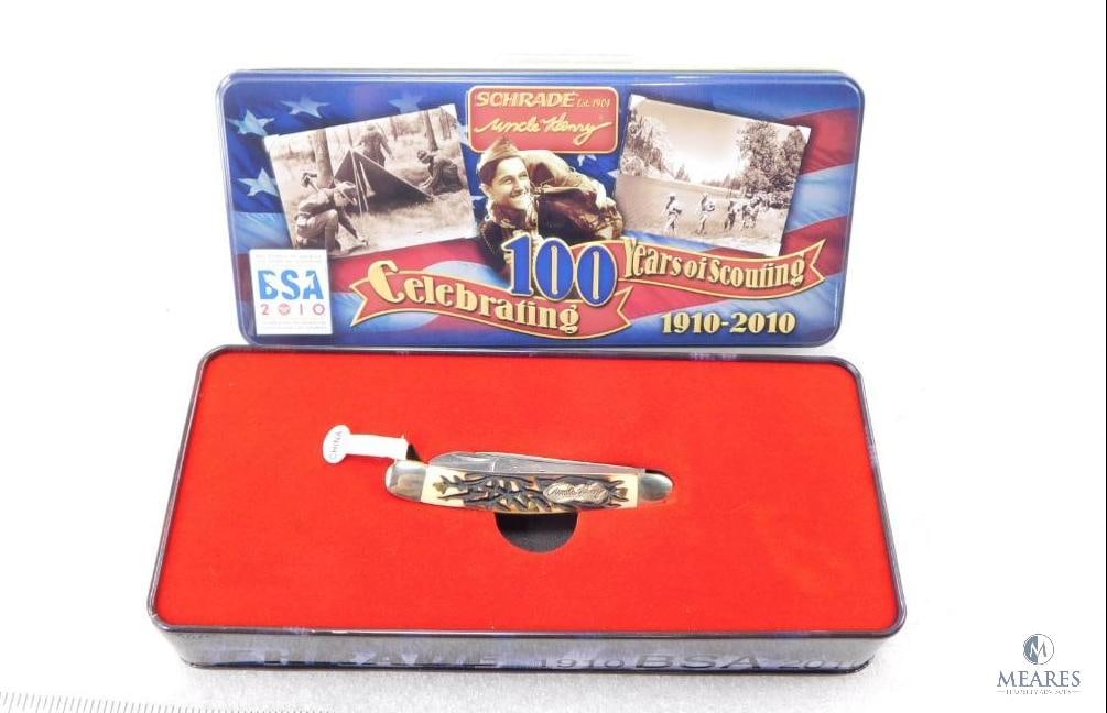 Schrade Uncle Henry 1910-2010 BSA Celebration Knife (1 of 8)