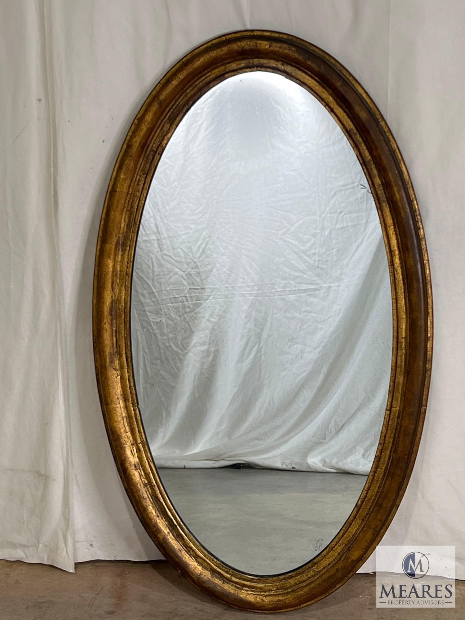 Oval Wall Mirror: Measures: 44 x 25 Local pickup - no shipping