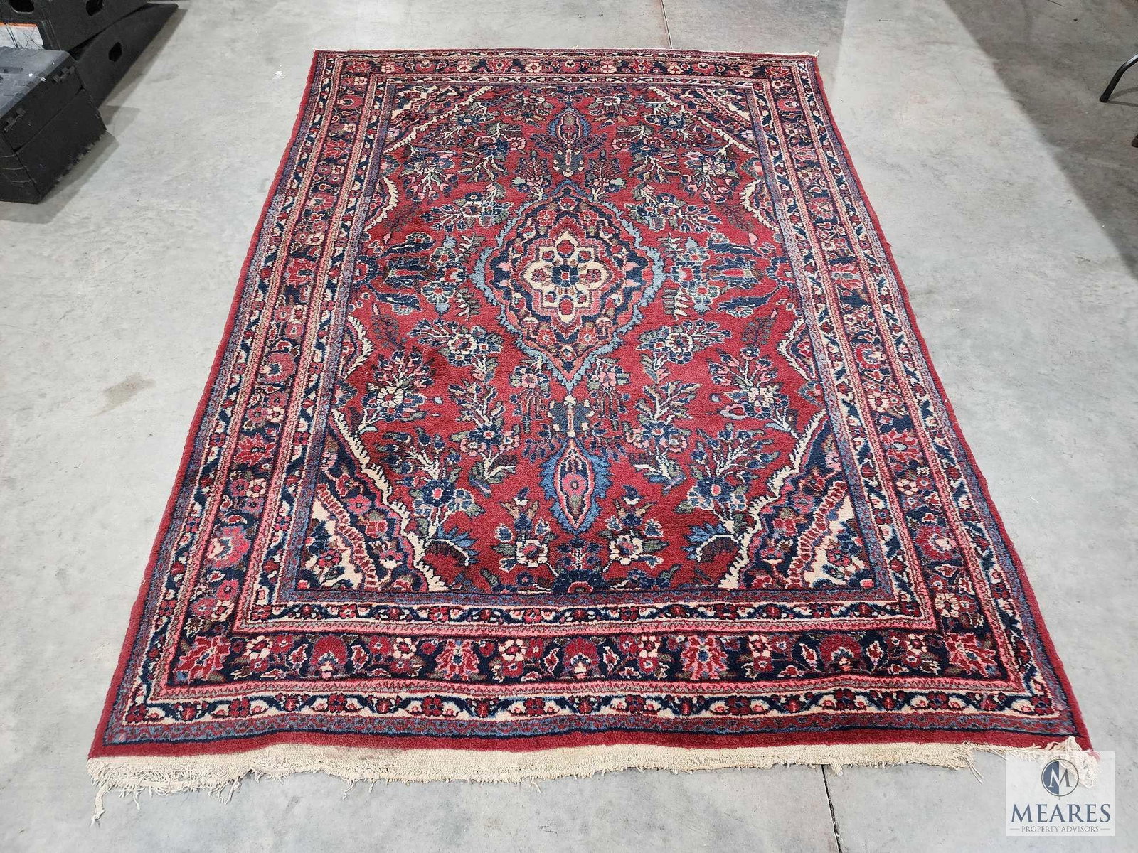 Area Rug - Made in Iran: Measures 112" x 77". Local Pickup Only. No Shipping.