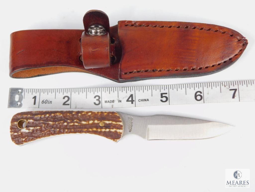 New Schrade Uncle Henry Fixed Blade Skinner with Leather Sheath (1 of 4)