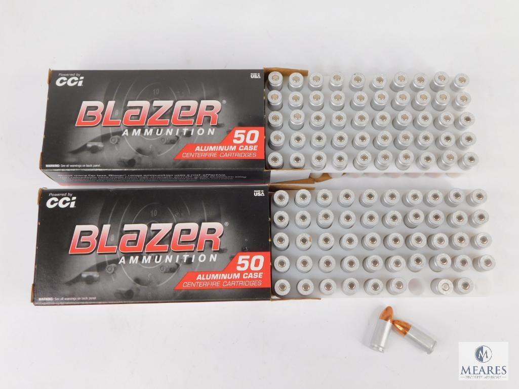 100 Rounds CCI Blazer 9mm Ammo. 115 Grain FMJ (1 of 3)