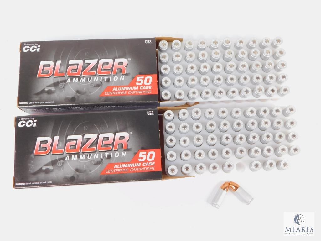 100 Rounds CCI Blazer 9mm Ammo. 115 Grain FMJ (1 of 3)