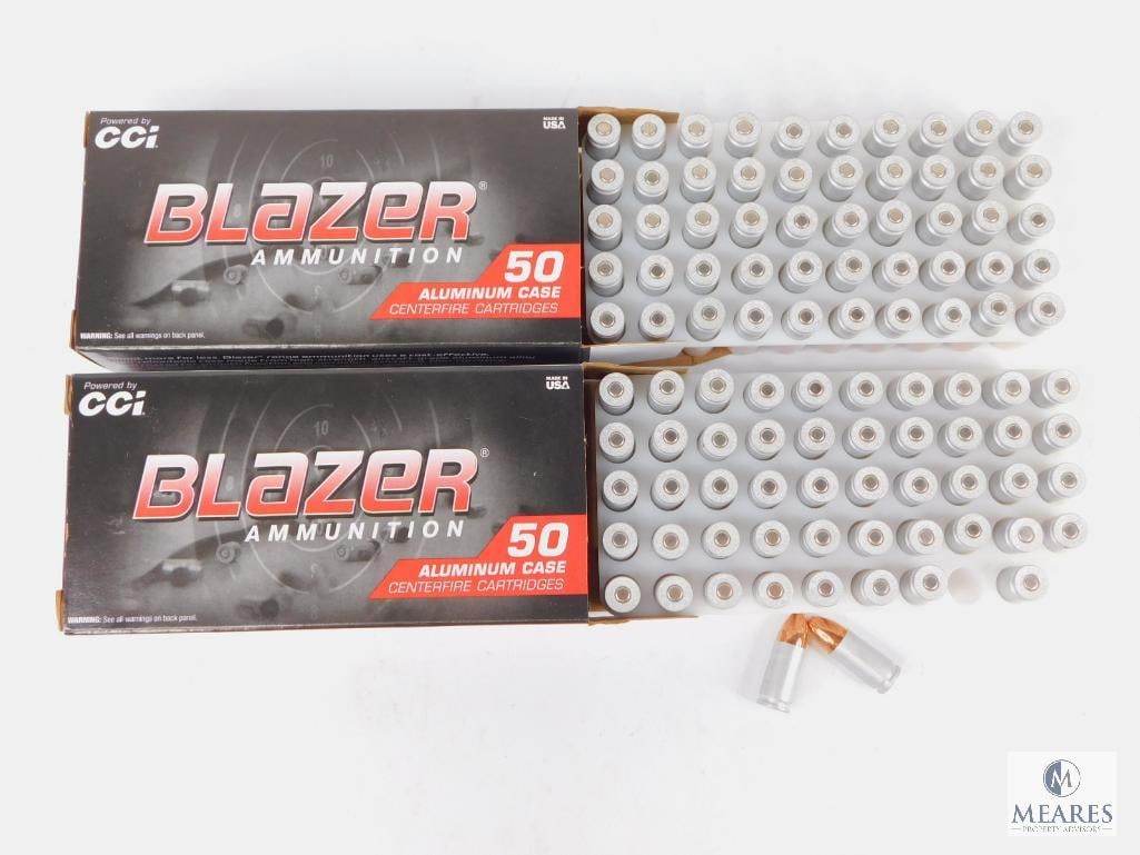 100 Rounds CCI Blazer 9mm Ammo. 115 Grain FMJ (1 of 3)