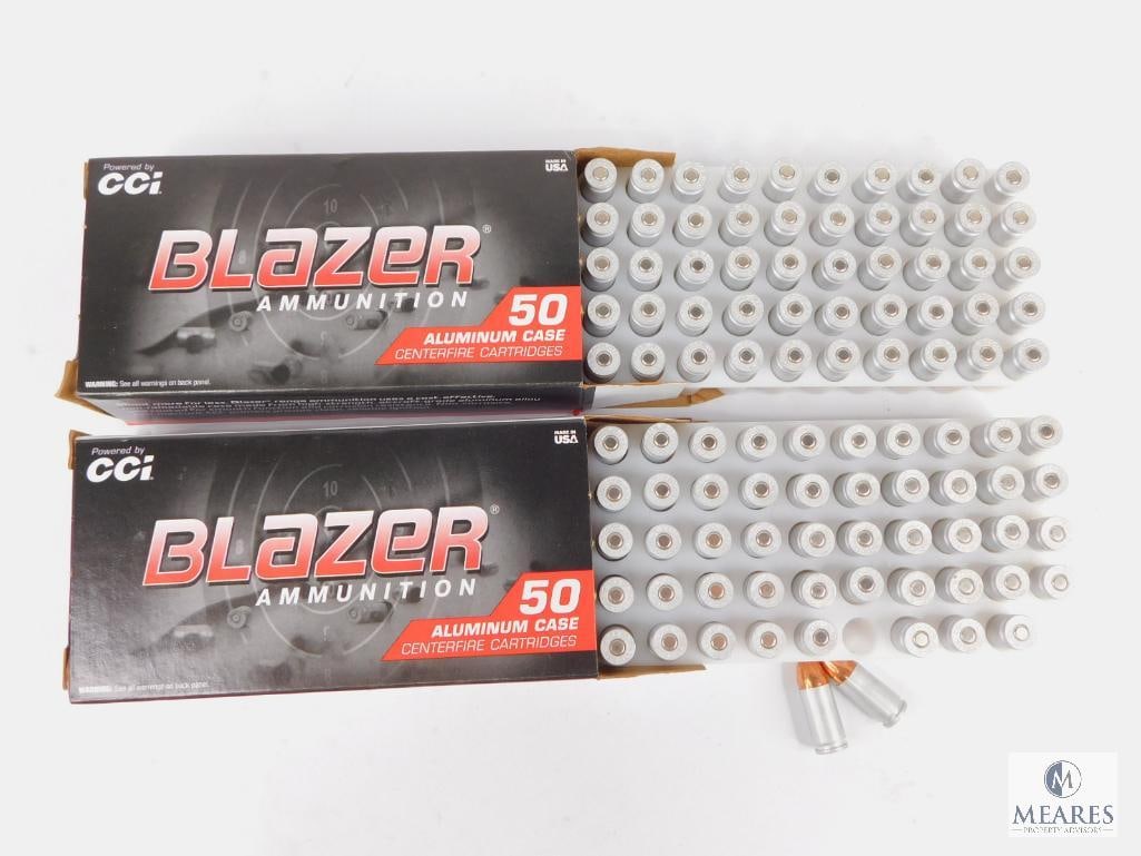 100 Rounds CCI Blazer 9mm Ammo. 115 Grain FMJ (1 of 3)
