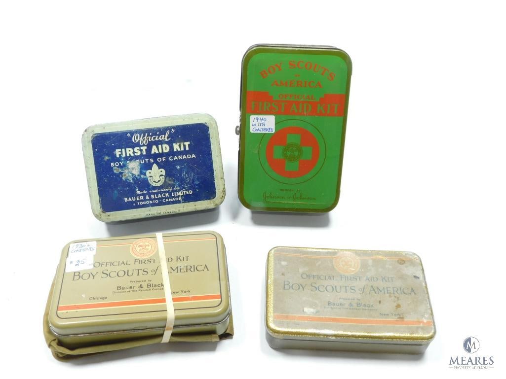 Lot of Four Official Boy Scout First Aid Kits (1 of 5)