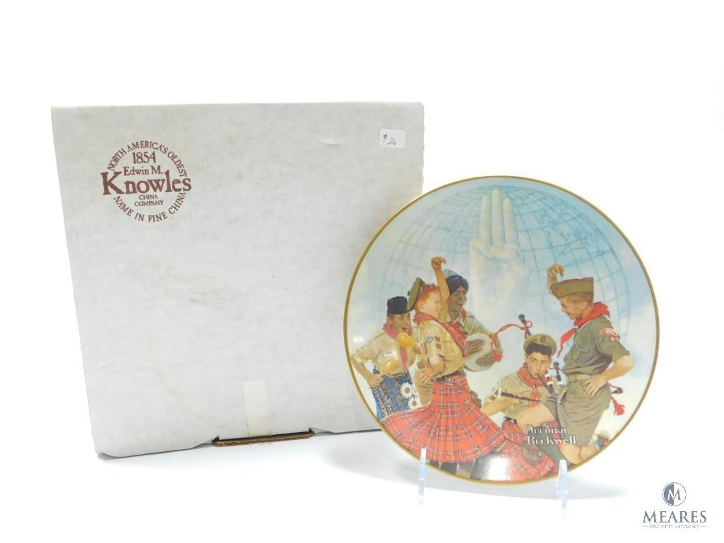 1963 Boy Scouts of America Calendar - "A Good Sign All Over The World" - Norman Rockwell - Ceramic (1 of 5)