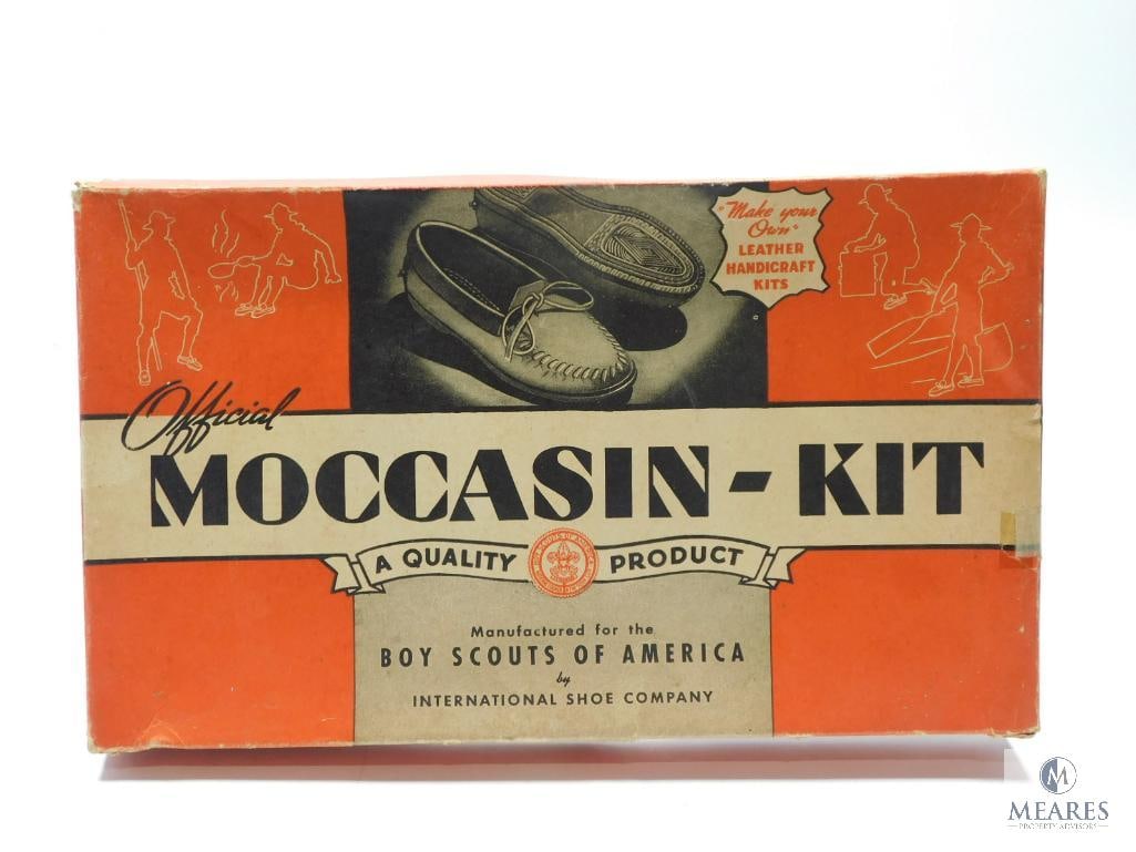 Boy Scouts of America "Make your Own" Leather Handicraft Kits Official Moccasin-Kit: No. 1999