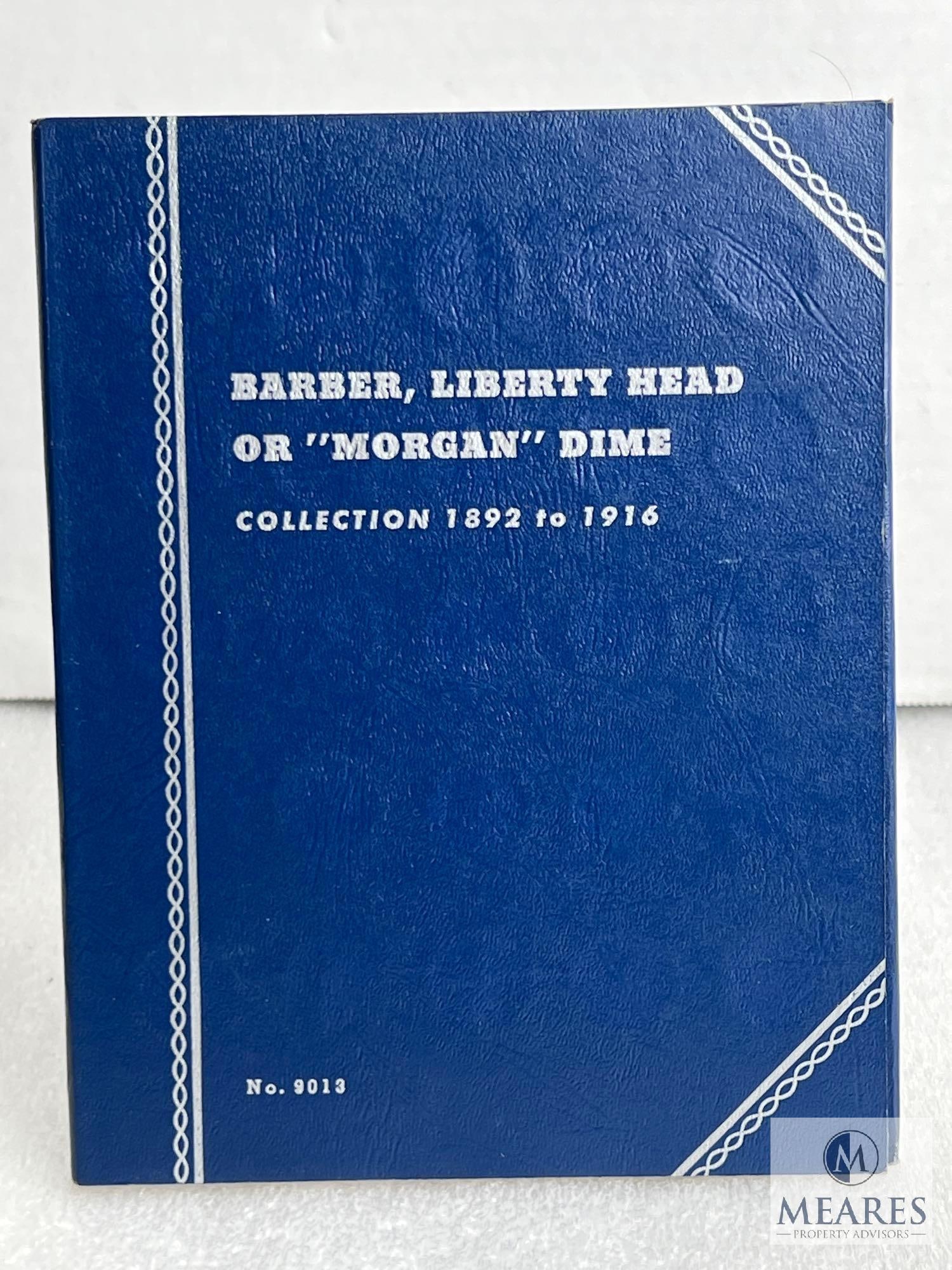 Incomplete Barber Dime Book with 23 Silver Dimes (1 of 4)