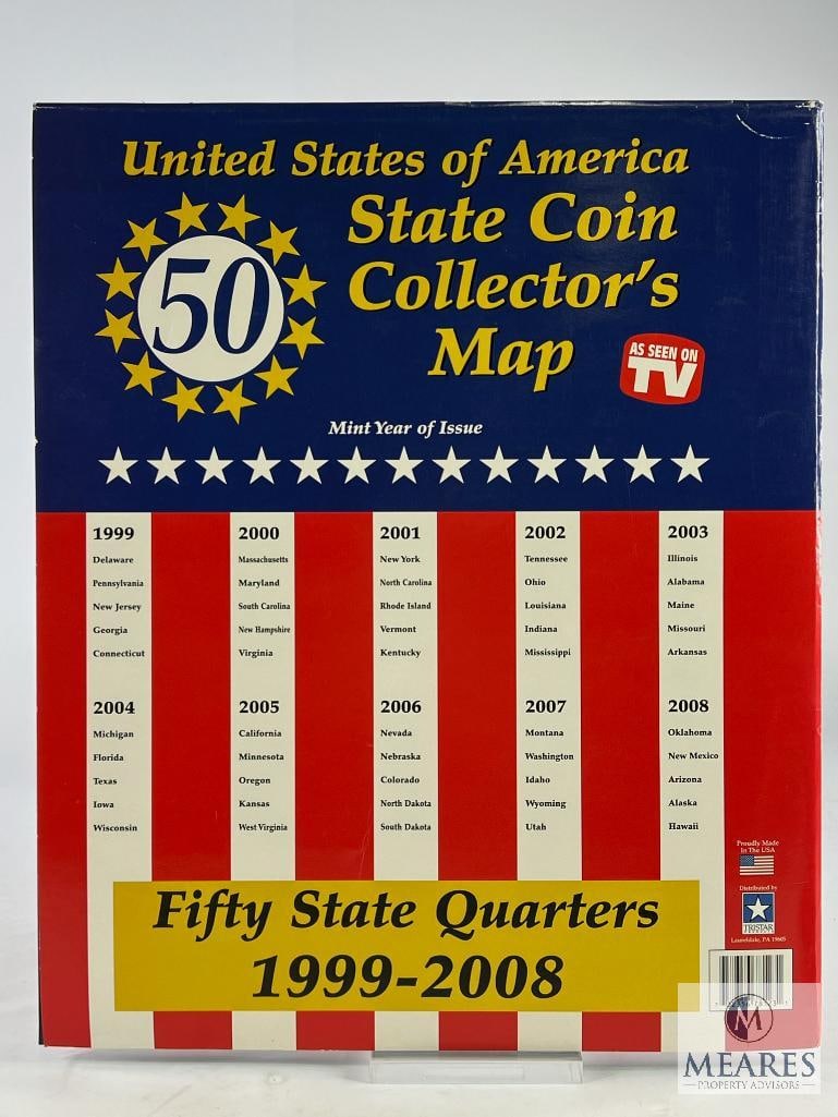 Complete US State Coin Collector's Map 1999-2008 (1 of 8)