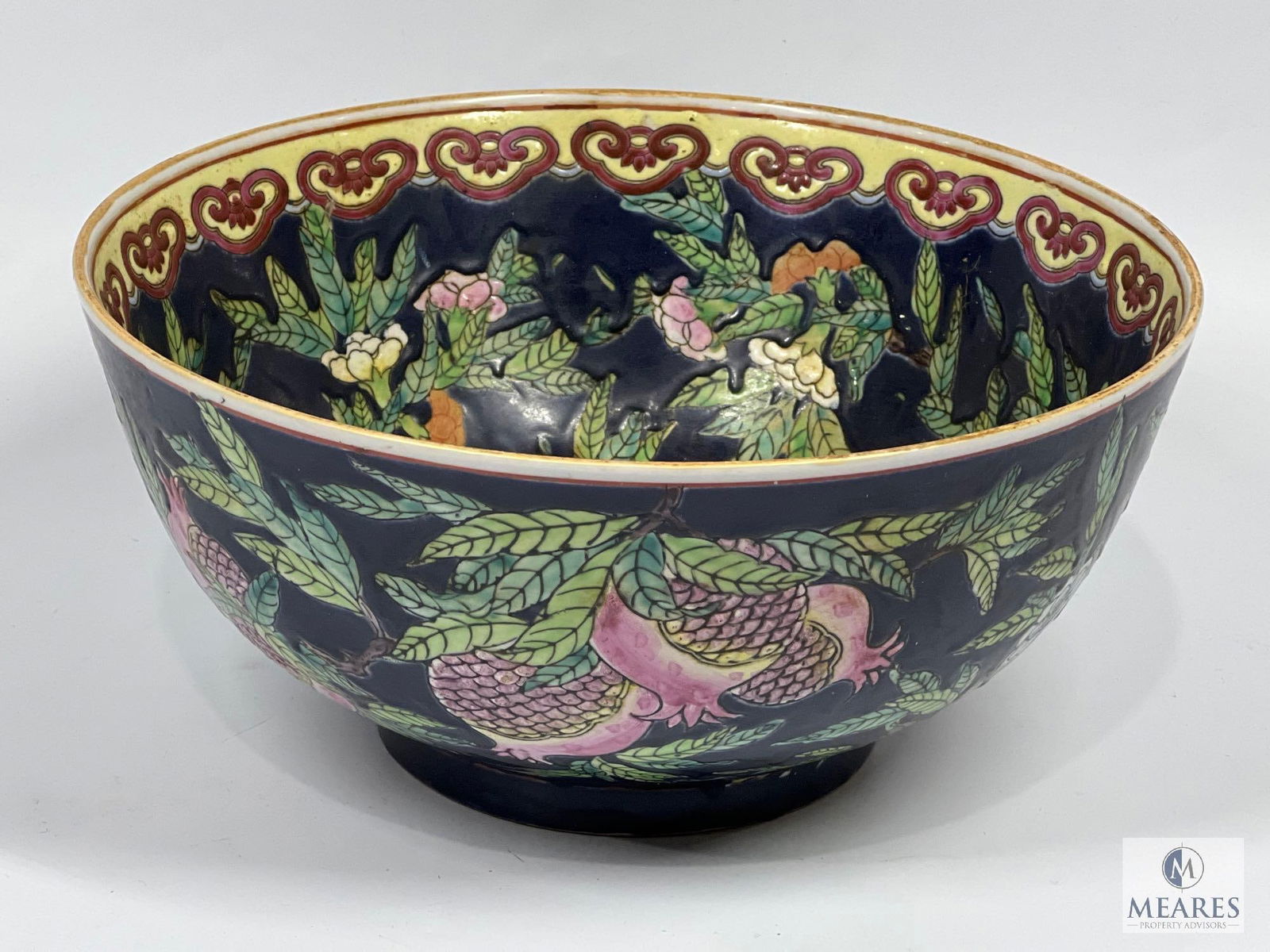 Large Asian Decorative Bowl (1 of 6)