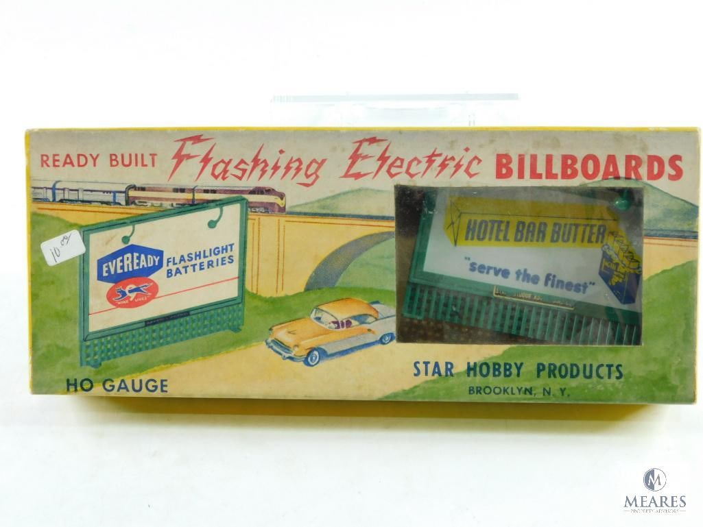 Star Hobby Products HO Gauge Two Flashing Electric Billboards:  