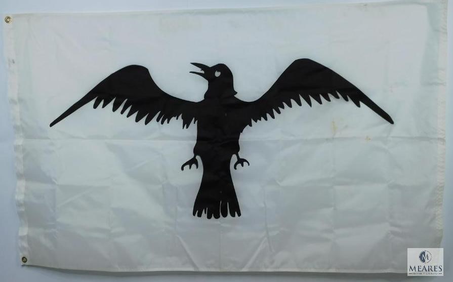 3'x5' Nylon Raven Flag with Two Brass Grommets (1 of 6)