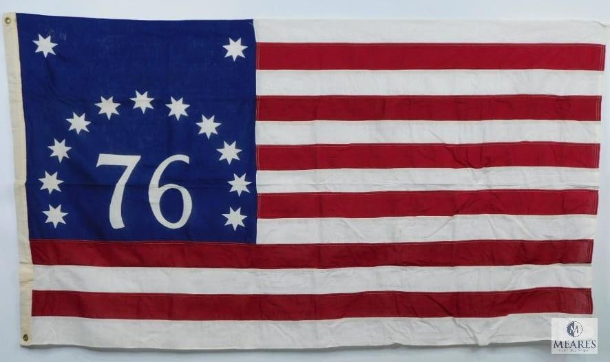 3'x5' 13 Star Bennington Flag '76 with Two Brass Grommets (1 of 3)