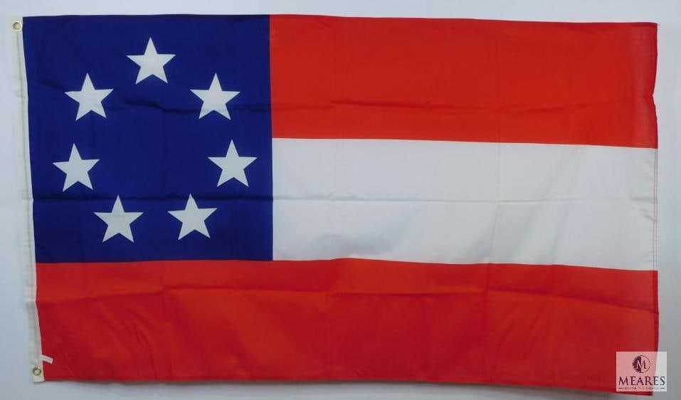 3'x5' Confederal First National - Confederal States of America Flag with Two Brass Grommets (1 of 3)